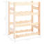 Maximilian Solid Wood Tabletop Wine Bottle Rack in Natural