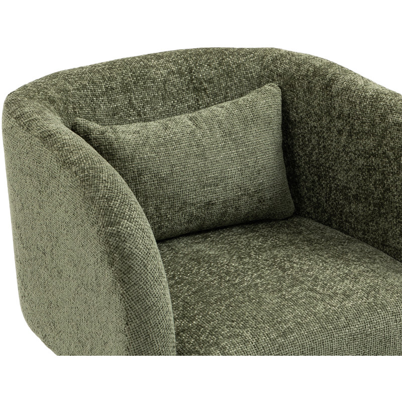 Sawyer 29'' Wide Armchair, Green Chenille Fabric