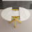 Extendable Round Dining Table with X-shaped base