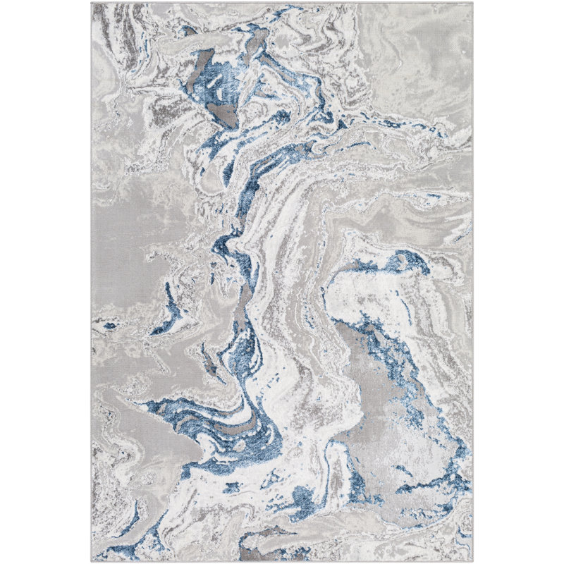 Tapis gris / bleu Albertyne, null