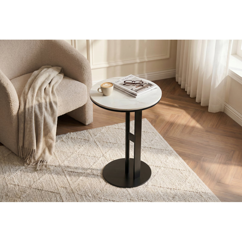 Straight Legs Round Side Table
