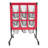 OUKANING 27.55"X27.55" 9 Hole Golf Baseball Pitching Net With Target Pockets And Wheels