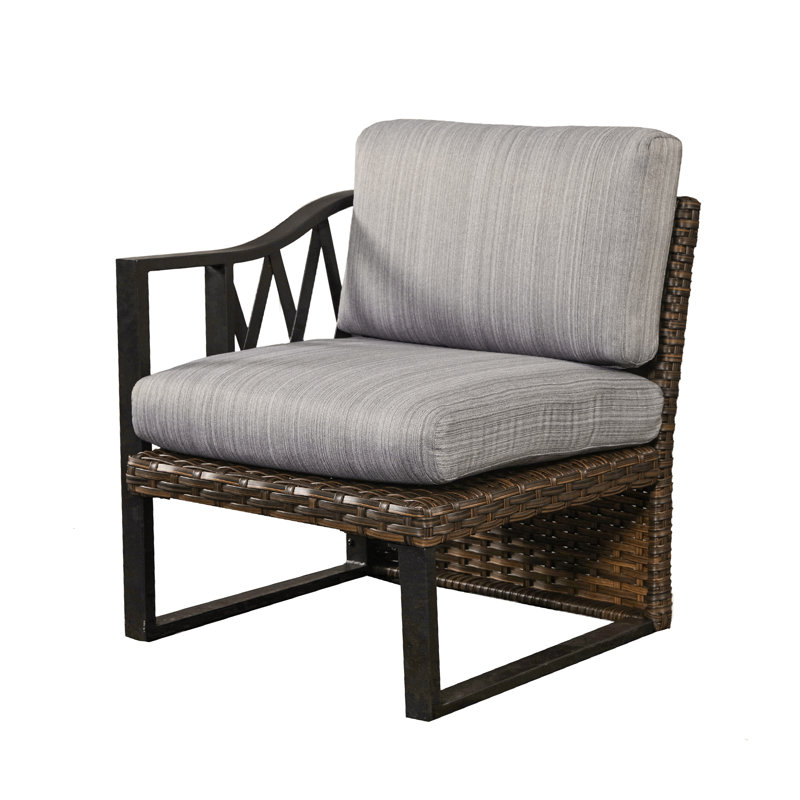 Canapé modulaire d'extérieur 5 pièces avec coussins