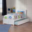 Lit plateforme en bois massif avec pied de lit et gigogne Kindig-23568911-23568913