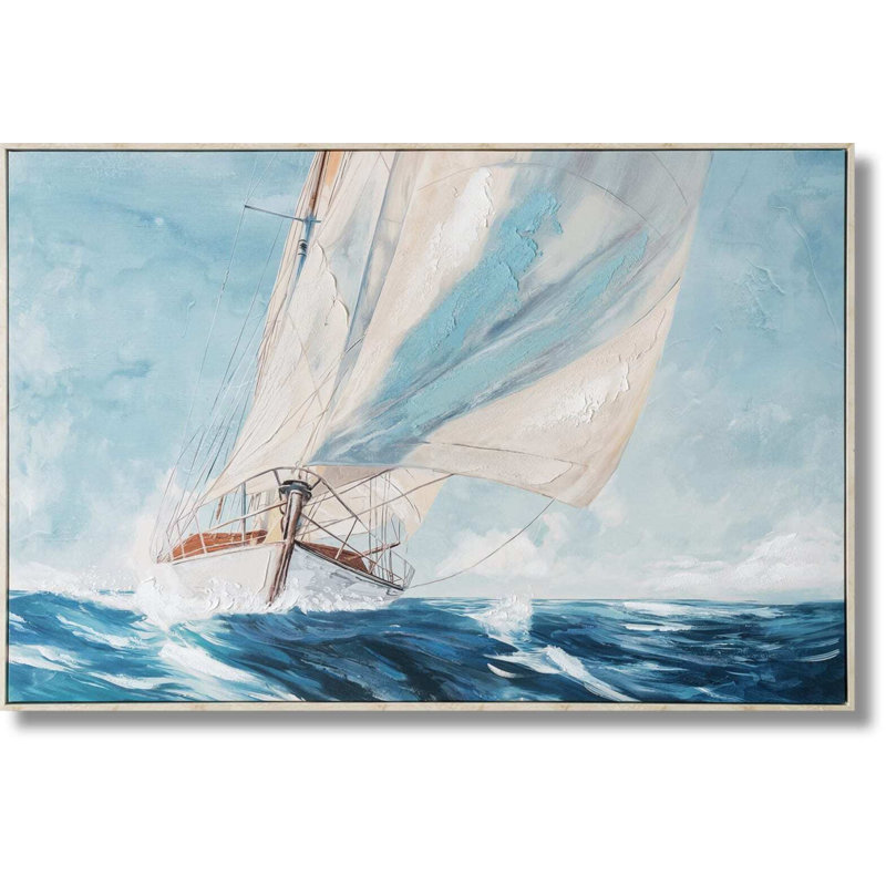 Art mural sur toile 33 "x 48" Wind & Spray Regatta