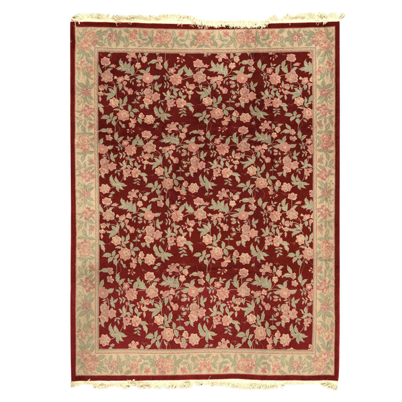 Tapis rectangulaire noué à la main