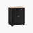 Sideboard Storage Cabinet with Solid Wood Top and Adjustable Shelves for Entryway Small Spaces