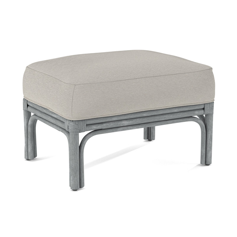Boca Ottoman, Brown Geometric, 0456-33, Nickel