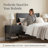 22" Modern Nightstand Set of 2 with 2 Soft-Close Drawers, Oak Veneer, Solid Wood Legs, Tool-Free Fast Assembly, Bedside Table with Storage, Minimalist Bedroom End Table-1189425140-1189425141