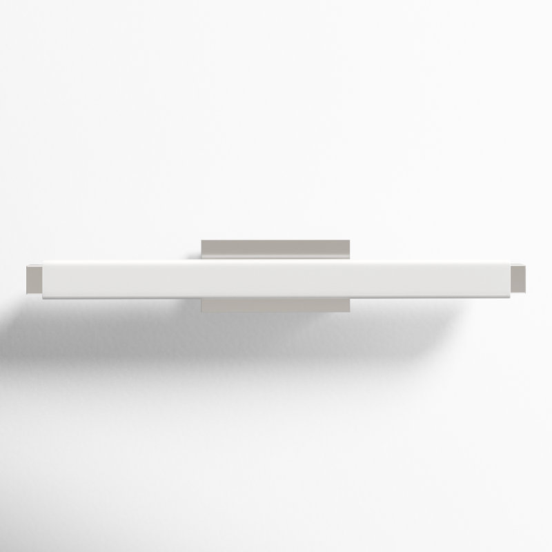 Vogue 1 - Light LED Flush Mounted Sconce, 3500K, Brushed Nickel, 3" H x 25.75" W x 3.38" D