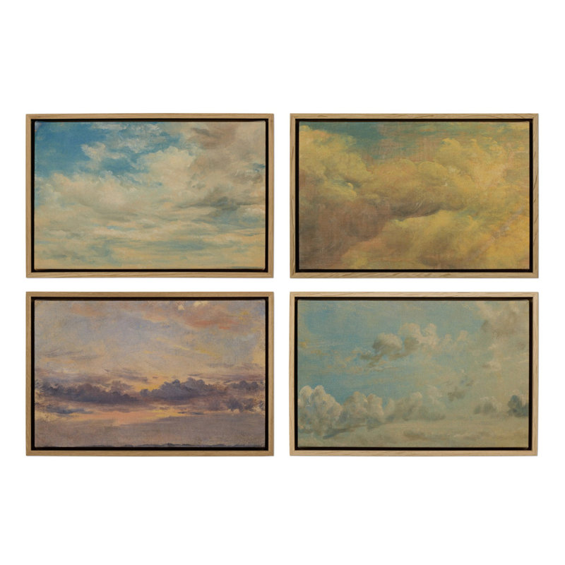 Ensemble de 4 Walcott par John Constable, H 60 po x l 80 po