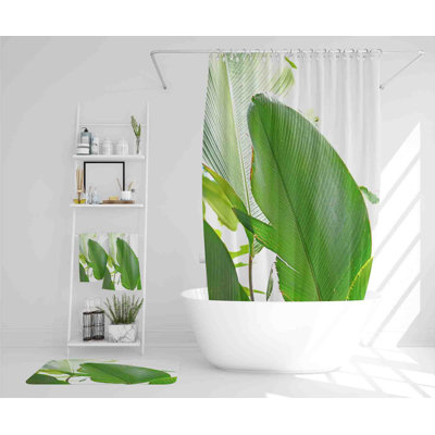 Newmark Polyester Shower Curtain Set