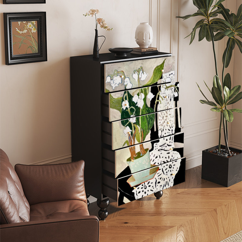Wood Storage Cabinet with Spacious Top