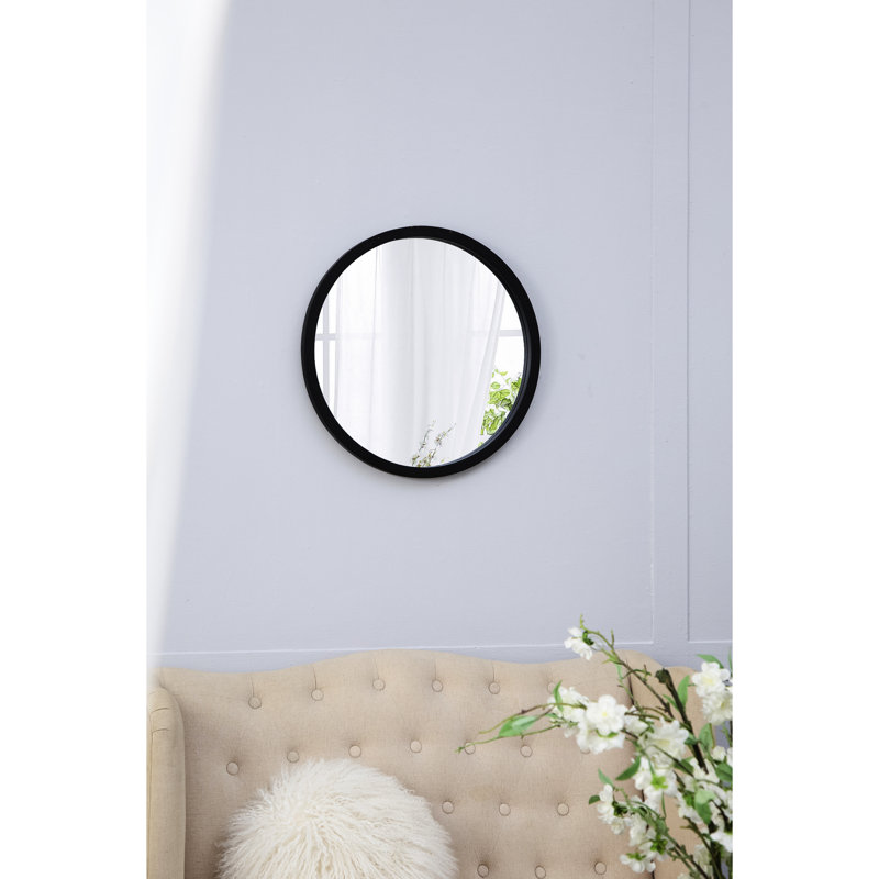 Miroir mural 20 po X, Noir