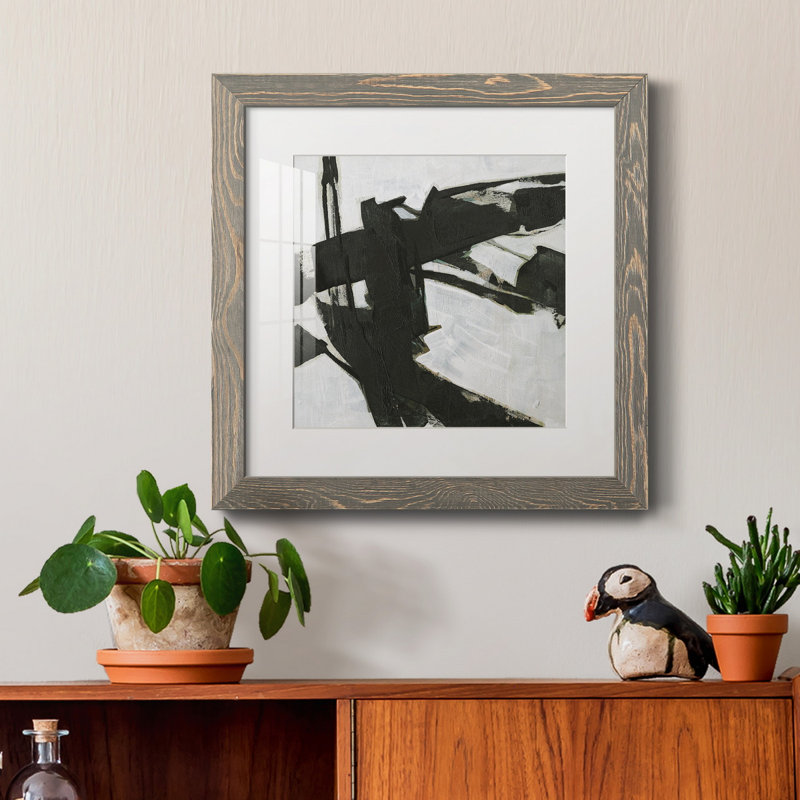 Ode An Kline I-Premium, reproduction encadrée prête à être accrochée, H 31,5 po x l 31,5 po x P 1,5 po, Blanc