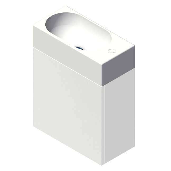 Marietta 19.75'' W Single Vanity, Matte Black, Gloss White, 1