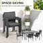 Steel Patio Dining Set Table,