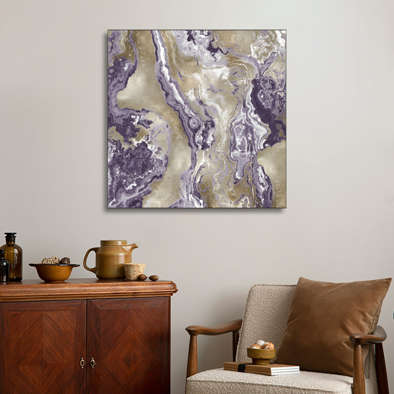 Reproduction d'art sur toile en métal Ste onyx - Améthyste onyx par Danielle Carson