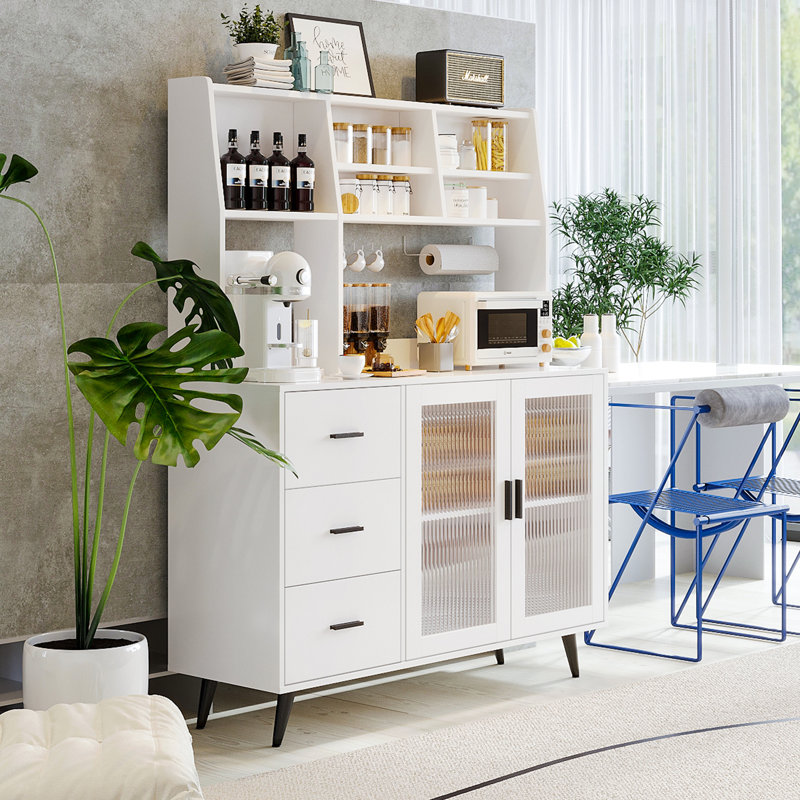  Jennylee 62'' Kitchen Pantry, White