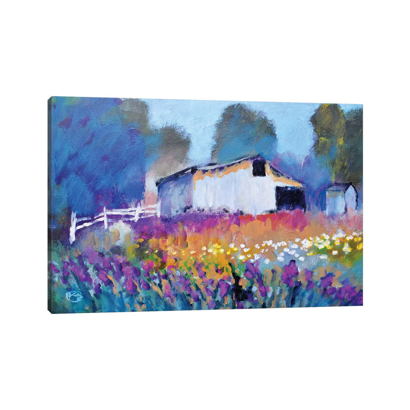 Barn With Iris II by Kip Decker - Wrapped Canvas Gallery-Wrapped Canvas Giclée, 45.72cm H x 66.04cm W