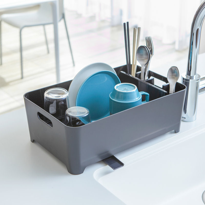 Yamazaki Home Tower Yamazaki Home Dish Drying Rack with Drainage