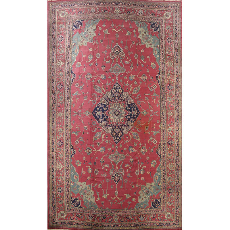 Tapis oriental antique 16 x 25 po Anatolian