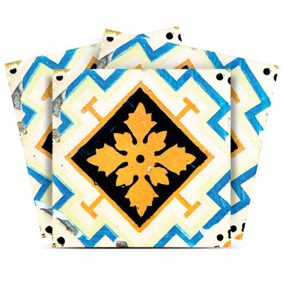 Carreaux amovibles en forme de flocon de neige doré 12 po x 12 po