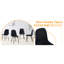 Chaise noire à haute résilience - Pieds en métal pour un confort durable de 4 chaises modernes au look sophistiqué-1746172972-1746172970