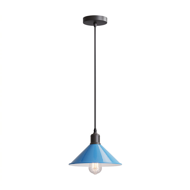 Lennie 1 - Light Dome Pendant, Blue