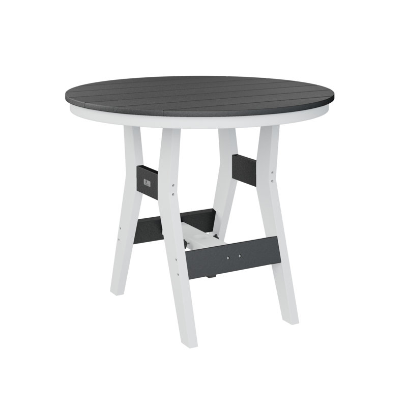 Table de salle à manger ronde Berlin, Noir, H 30,37 po x l 38 po x P 38 po
