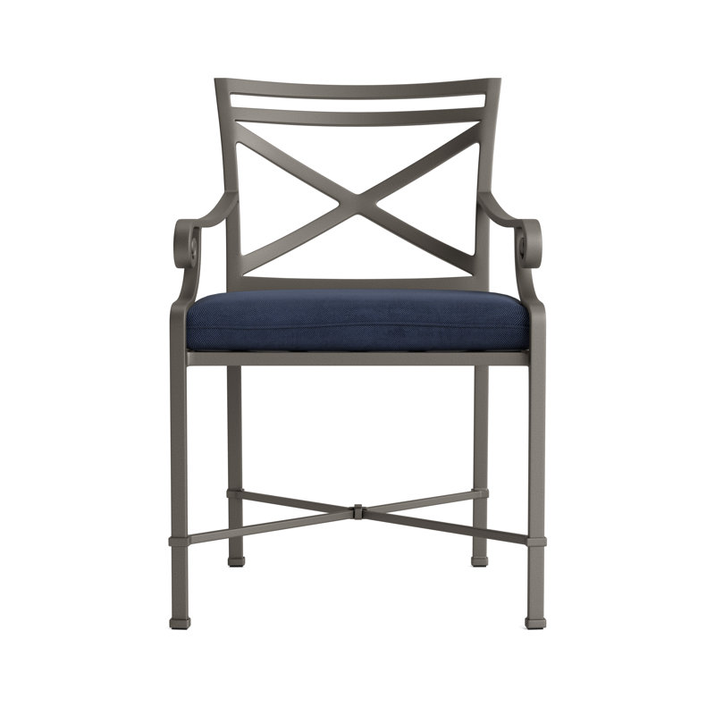 Venetian Outdoor Lounge Chair, Mica, Fusion Neptune