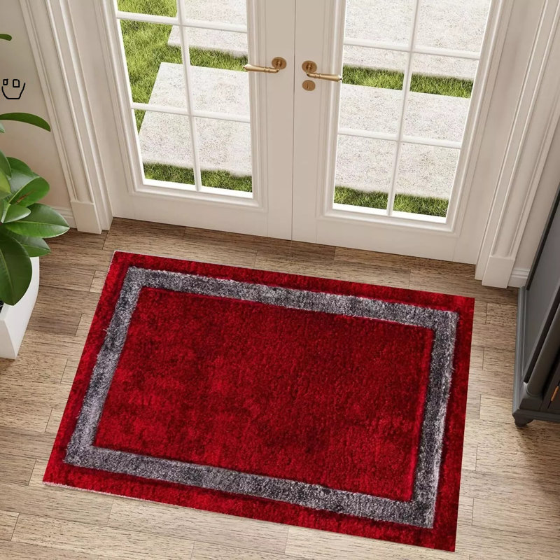 W60 x L110 cm Indoor Door Mat, Red