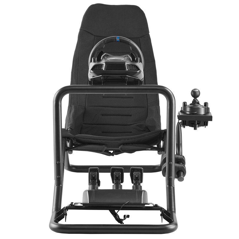 Support de volant de course, support de volant de simulateur intégré robuste, Fit Logitech G25, G27, G29, G920, G923, Thrustmaster T300RS, TX F458, T500RS, T3PA-PRO (F1 / GT) et pédales CSR, noir