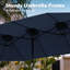 Parasol d'extérieur 13 pi double face-1790295278
