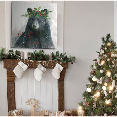 Let It Snow Bear - reproduction d'art
