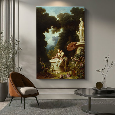 The Progress of Love: Love Letters -Gallery Wrapped Canvas by Jean-Honoré Fragonard
