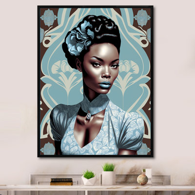 «Cleasby Retro Haute Couture African American Lady II», reproduction sur toile