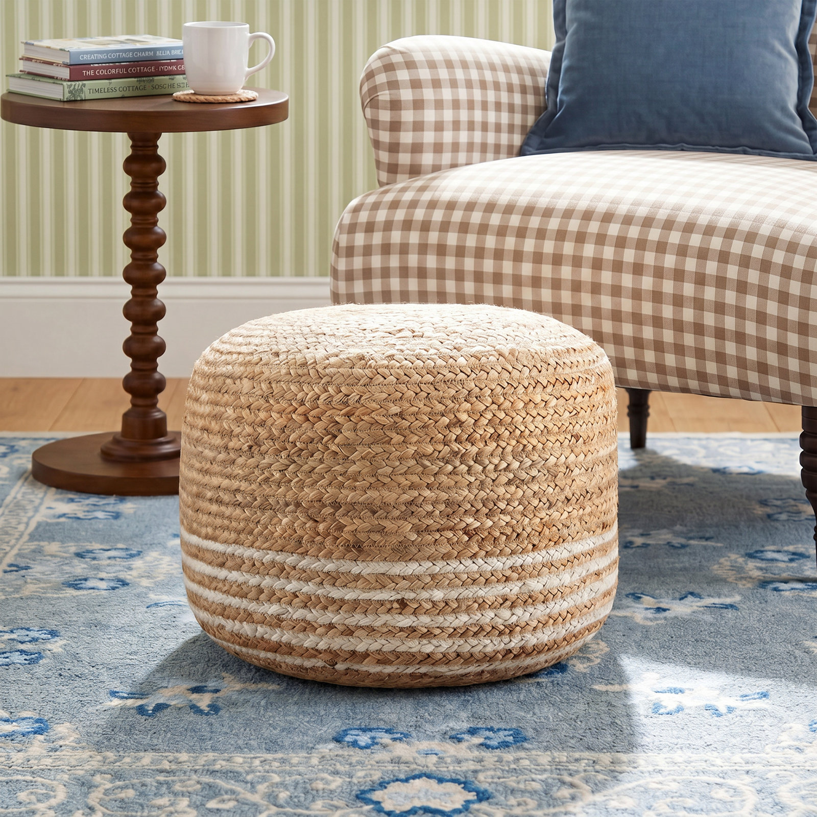 Aires Upholstered Pouf