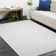 Hainsly Hand Loomed Wool/Viscose/Cotton Area Rug in Alabaster