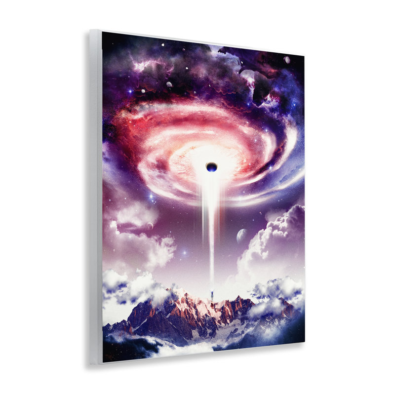 Surreal Space Nebula Rays Wall Plaque, design by Barrett Biggers