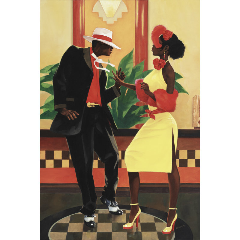 Night out II by Graham Reynolds - Painting, 46 cm H x 30 cm W, Wrapped Canvas