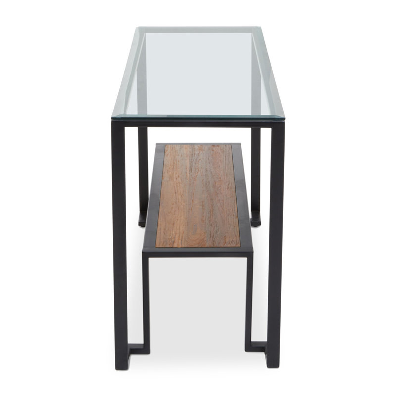 Talbott 36cm Glass Top Console Table