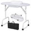Table de manucure pliante avec roues verrouillables et sac-58021621