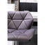 Velours pivotant réglable en hauteur, gris 2 pièces - diamant, dossier mi-hauteur, base à disque et repose-pieds de 2, hauteur, espace de confort, avec