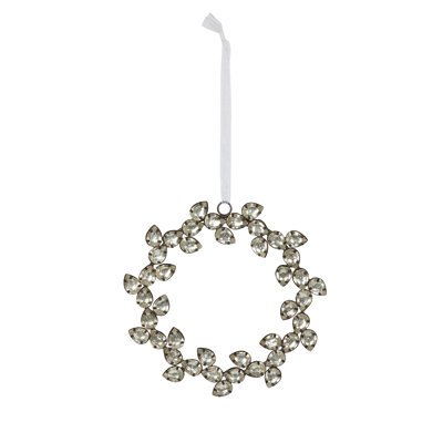 Joyeux Noel 5'' Geometric Trees & Wreaths Holiday Shaped Ornament