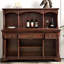 Armoire latérale de rangement en bois massif brun de style américain 62,99 "