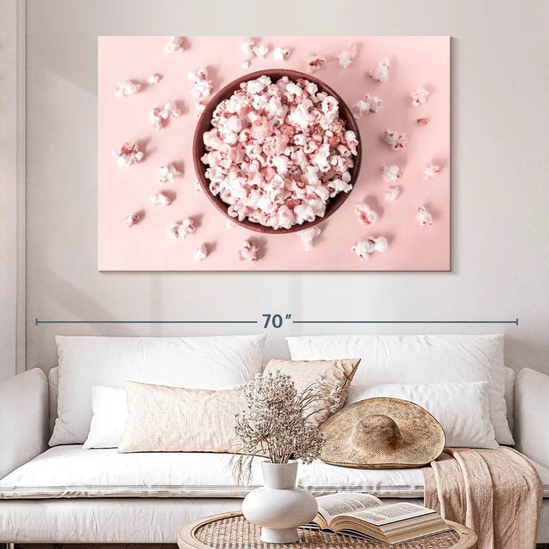 Yarlin Baby Pink Popcorn, 34" H x 51" W