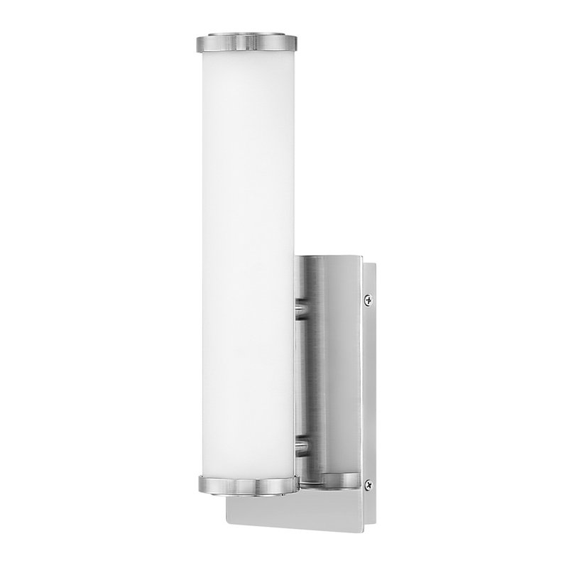 Applique murale pour salle de bain 1 lumière Simi, Nickel brossé