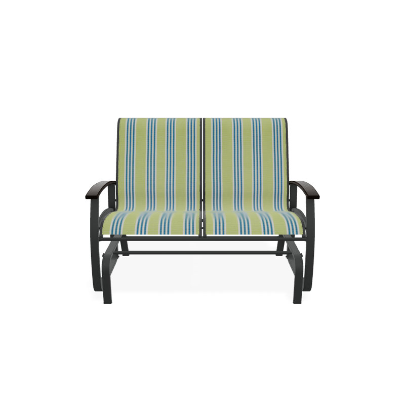 Belle Isle Outdoor Glider, Night, Kona P10, Textured Graphite