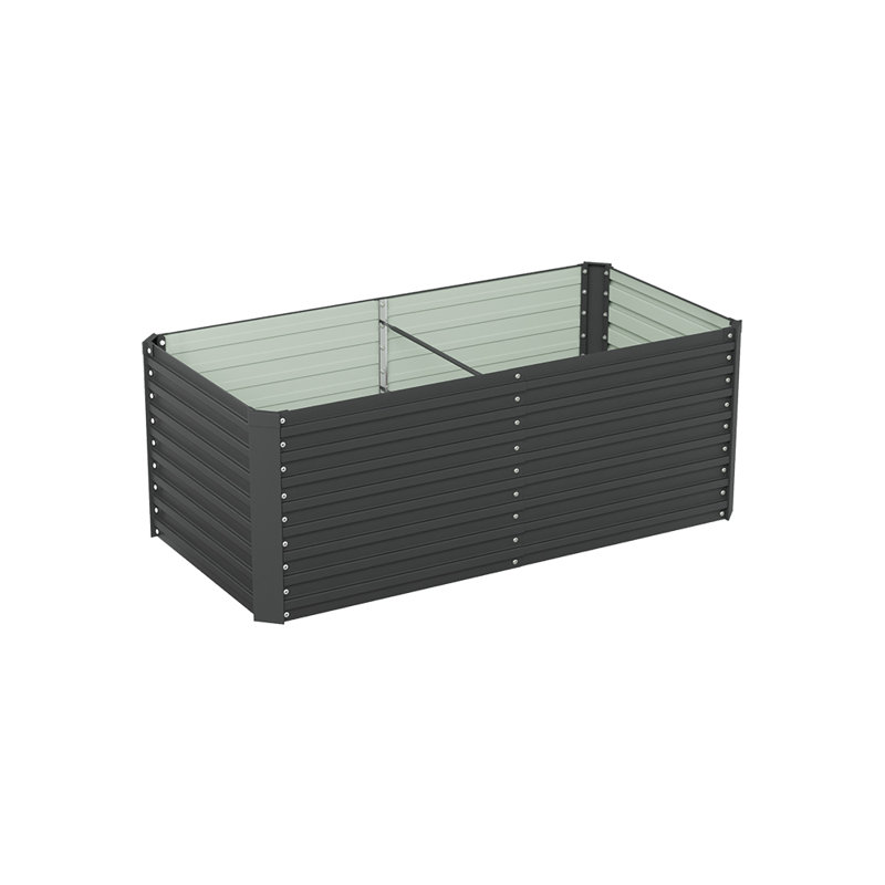 Raised Garden Bed, 60cm H x 160cm W x 80cm D, Black